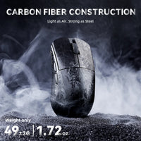 Attack Shark R11 Ultra Draadloze Gaming Muis, Carbon Fiber, 49g