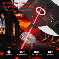 Attack Shark V3 Pro Draadloze Gaming Muis, 62g, Magnetisch Oplaadstation