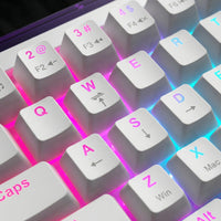 JEDEL Mechanisch Gaming Toetsenbord, 68 Toetsen 65%, Hot-Swap Rode Switches, RGB, USB-C