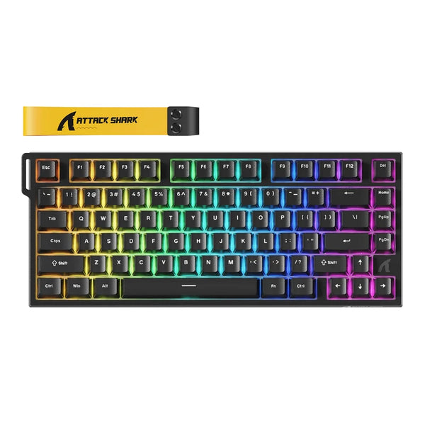 Attack Shark R82 HE Gaming Toetsenbord, Hall Effect, 75% 80 Toetsen, 8K Polling