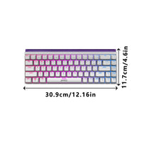 JEDEL Mechanisch Gaming Toetsenbord, 68 Toetsen 65%, Hot-Swap Rode Switches, RGB, USB-C