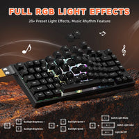 Attack Shark R82 HE Gaming Toetsenbord, Hall Effect, 75% 80 Toetsen, 8K Polling