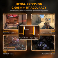 Attack Shark R68 HE Gaming Toetsenbord, Hall Effect, Carbon Fiber, 8K Polling