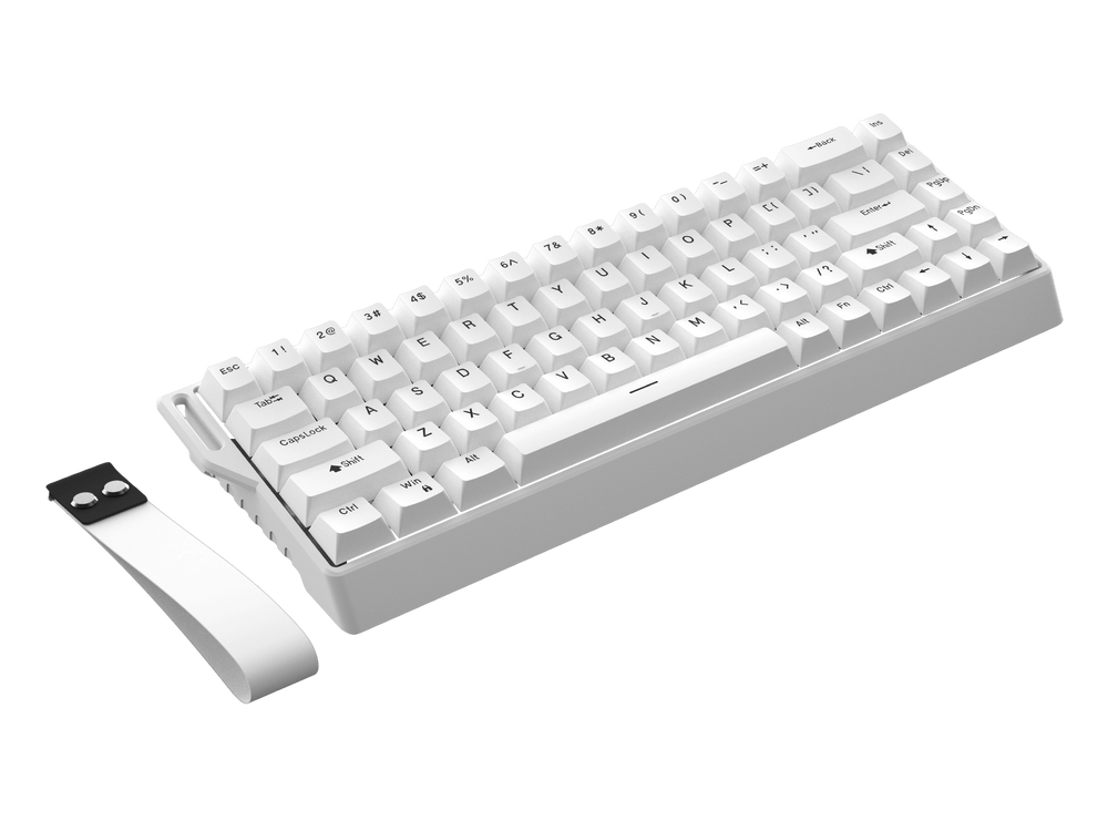 Amply K68 Draadloos Mechanisch Gaming Toetsenbord, 68 Toetsen 65%, Hot-Swap, RGB, Draadloos