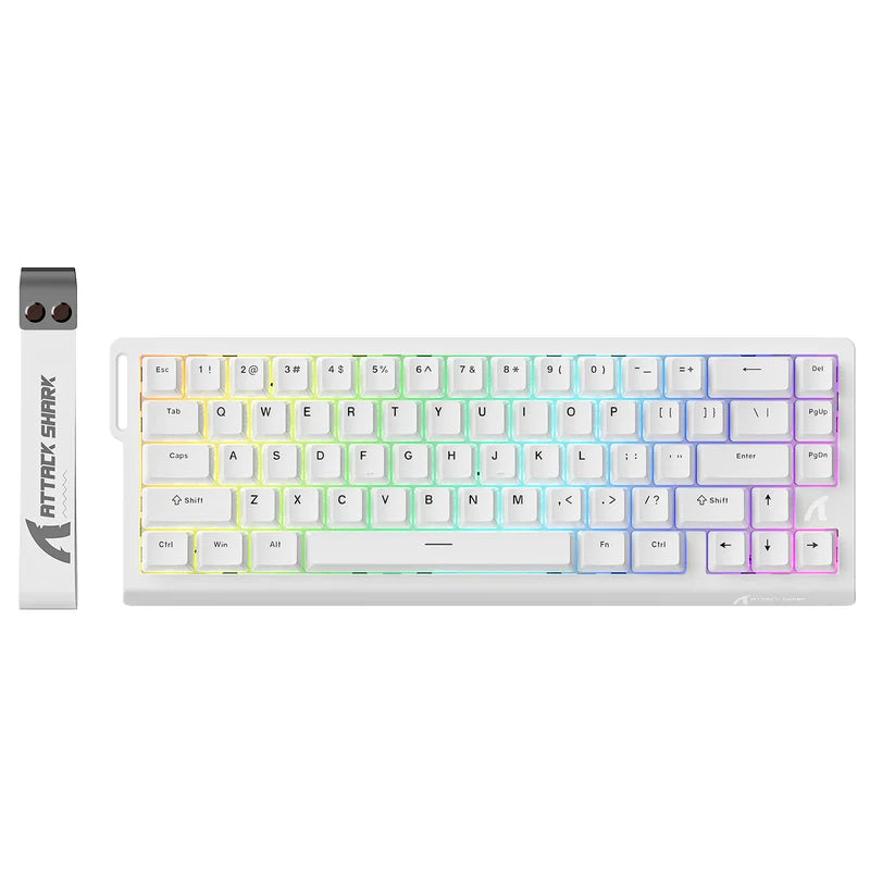 Attack Shark X68 HE Gaming Toetsenbord, Hall Effect, Compact 66 Toetsen