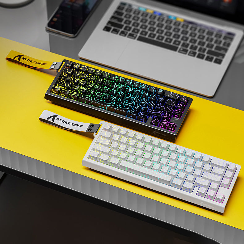 Attack Shark X68 HE Gaming Toetsenbord, Hall Effect, Compact 66 Toetsen